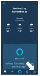 Amazon Alexa App, navigate