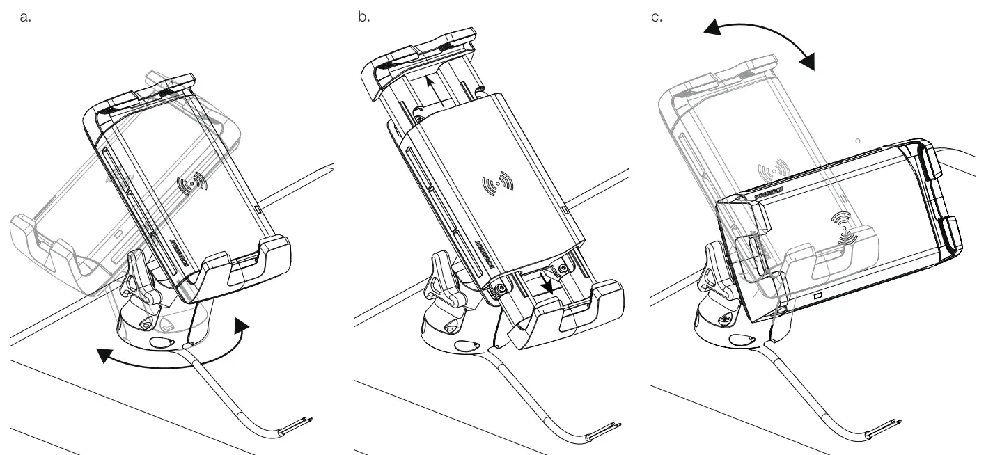 SCANSTRUT SC CW-05F ROKK Edge Waterproof Wireless 10W Phone Charging Mount - Fig 2