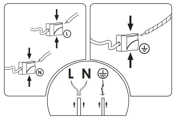 LEDCO 3821 Suspensions Lamps - CONNECTION TO THE NETWORK 1