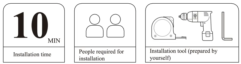 COSTWAY JV10229 Electric Height Adjustable Standing Desk - PART LIST