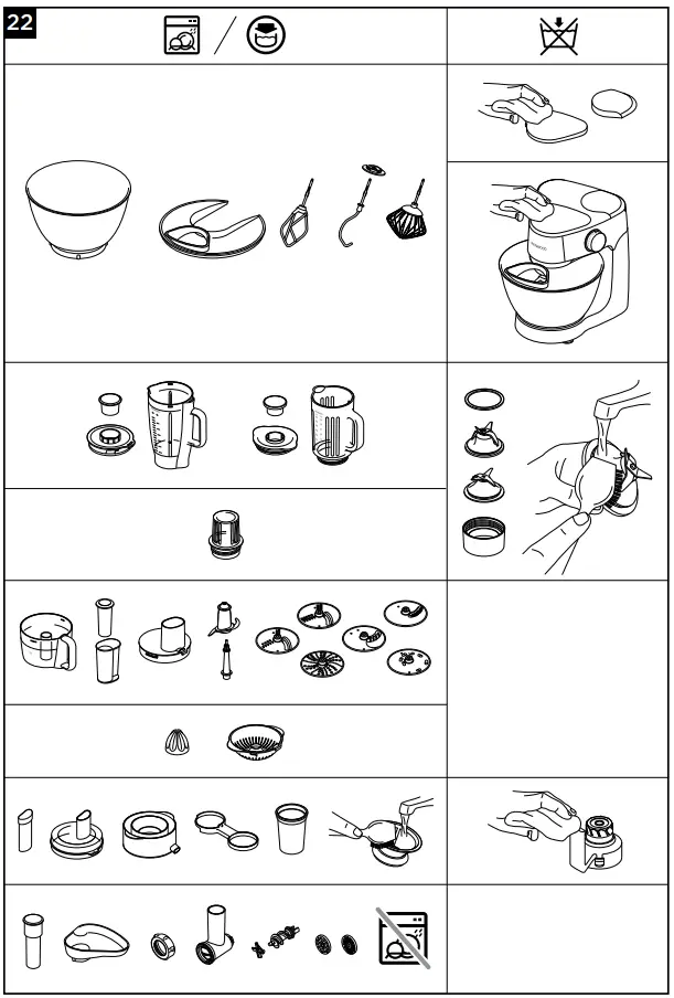 KHC29 Mixer To Use Attachments illustration