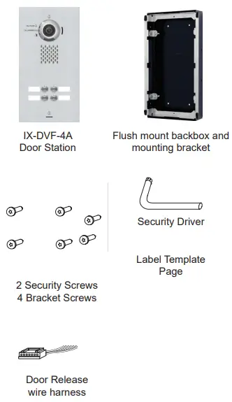 AIPHONE IX-DVF-4A IP Video Door Station-fig3