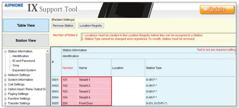 AIPHONE IX-DVF-4A IP Video Door Station-fig6