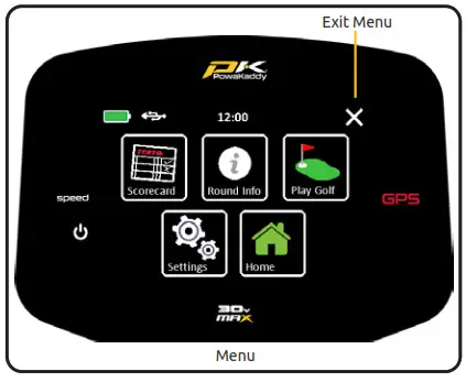 PowaKaddy FX7 GPS Electric Trolley - Round Info