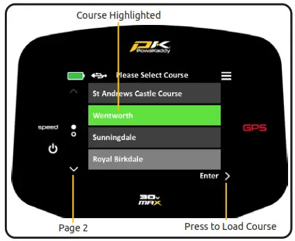 PowaKaddy FX7 GPS Electric Trolley - Settings