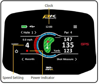PowaKaddy FX7 GPS Electric Trolley - Trolley Controls