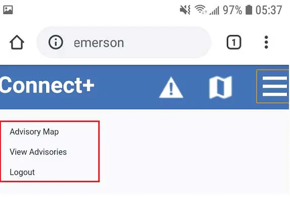 EMERSON Connect+ Mobile - Figure 1-4 -