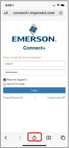 EMERSON Connect+ Mobile - Phone