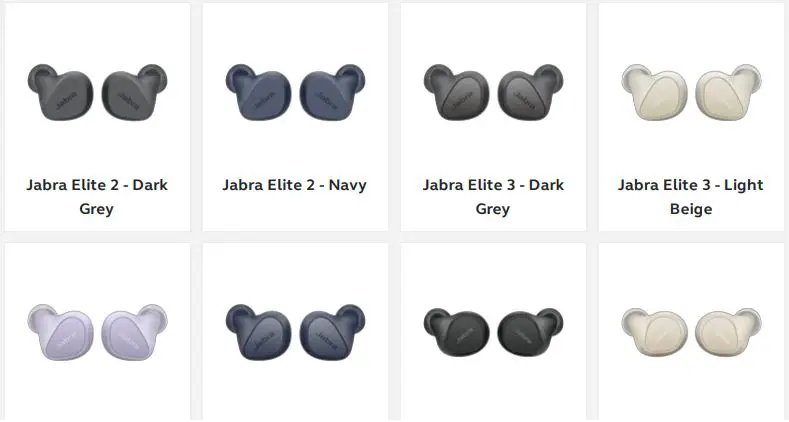 Jabra Elite 7 Active Black in Ear Bluetooth Earbuds User Guide - Applicable products