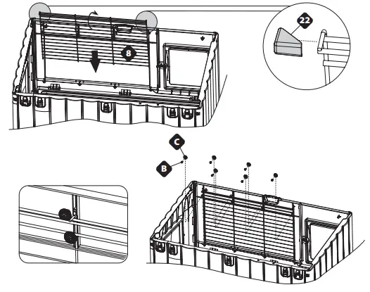 ferplast-570878-Grand-Lodge-Plus-Plastic-Rabbit-Hutch-on-Two-Floors-12