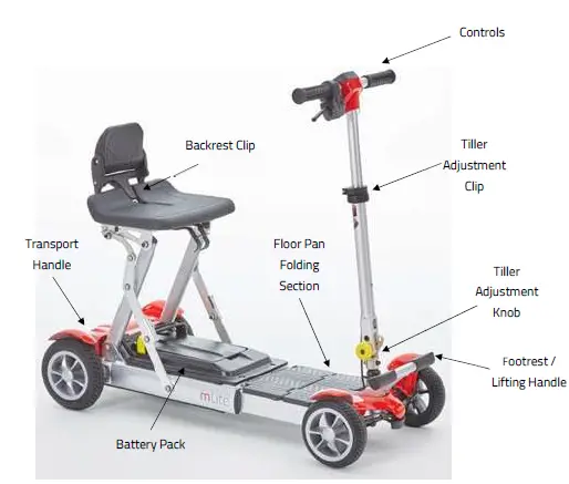 Motion healthcare ML.001 mLite Folding Mobility Scooter-1