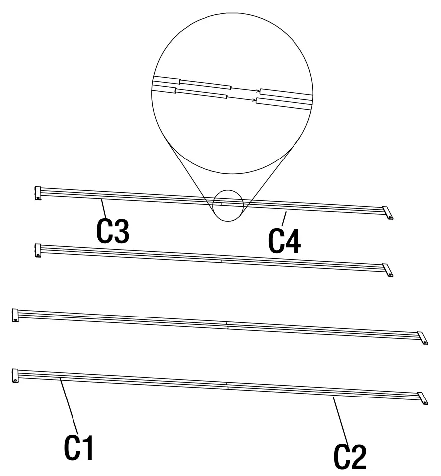 Assembling Mosquito Netting Bars