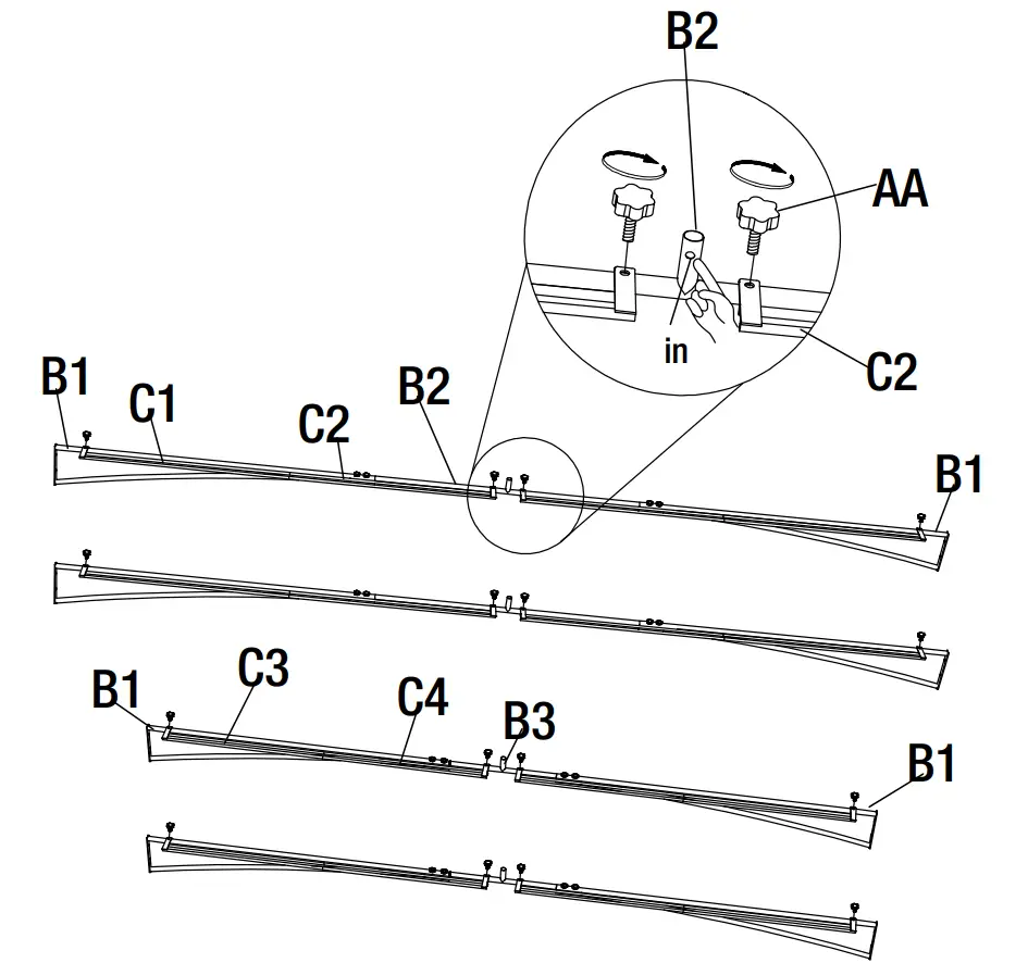Attaching the Mosquito Netting Bars