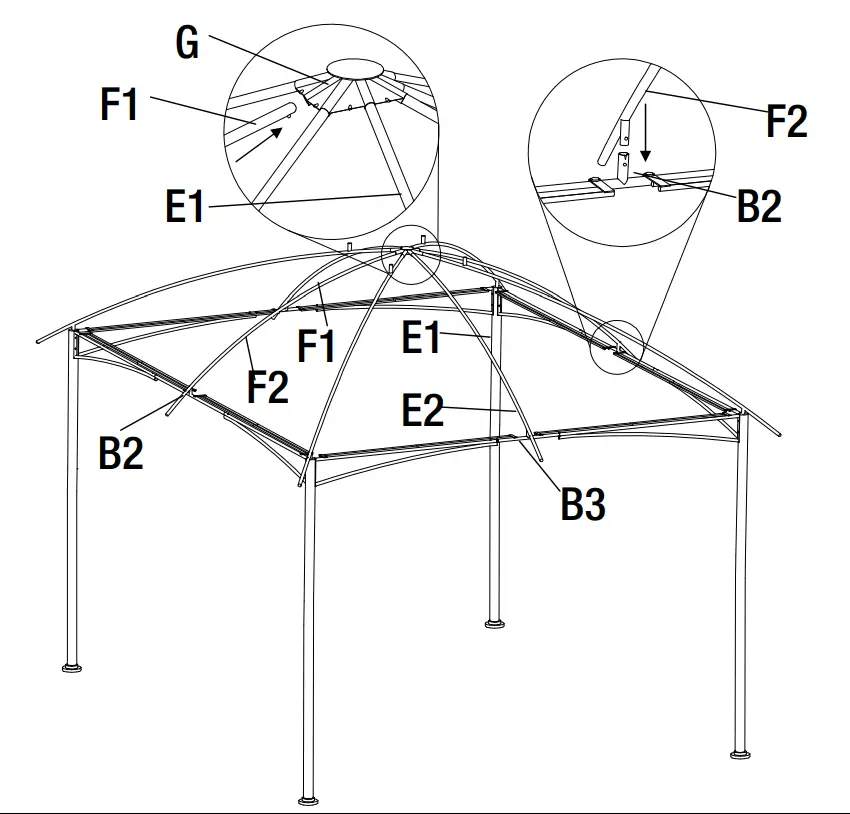 Attaching the Middle Tubes
