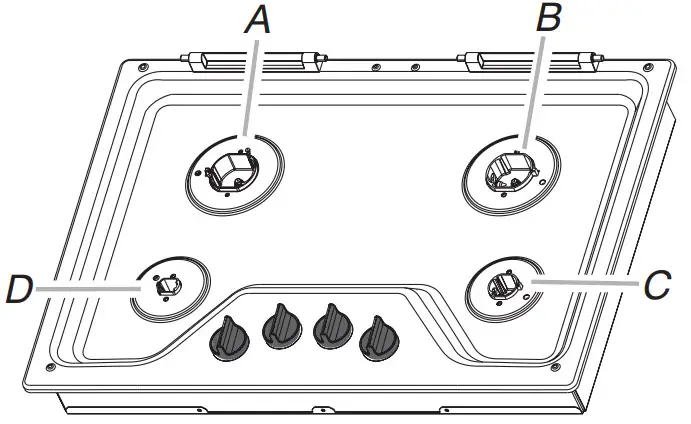 Whirlpool WCG77USoHS Gas Cooktop -Assembling the Burners