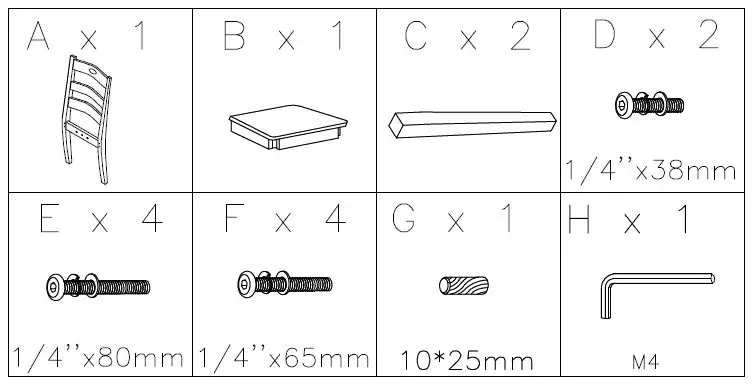 ASHLEY D338-01 Furniture Rta Side Chair-1