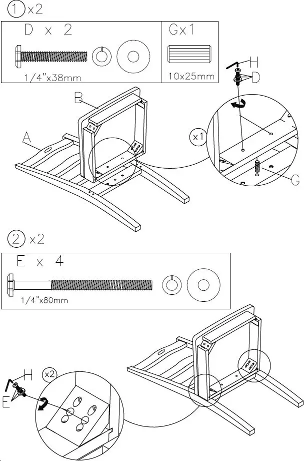 ASHLEY D338-01 Furniture Rta Side Chair-2