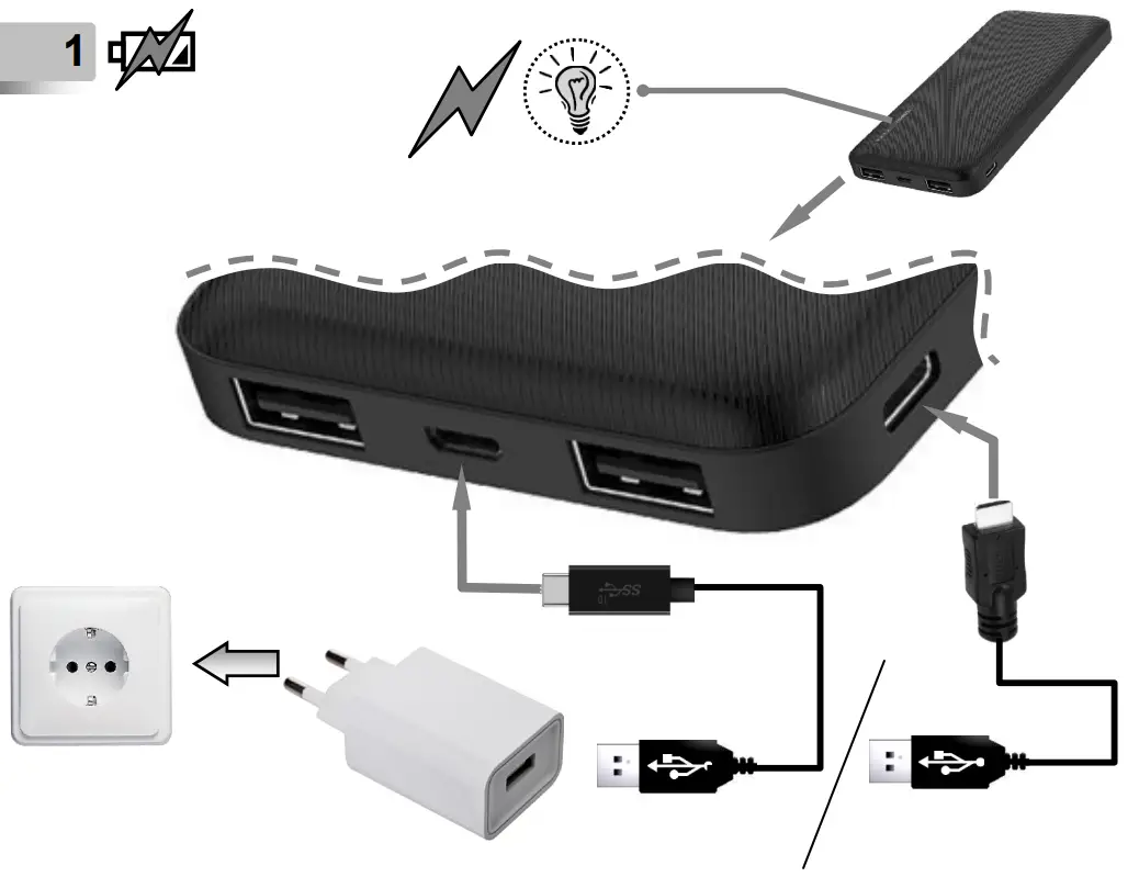 gembird PB10 02 20000 mAh Power Bank - GEMBIRD EUROPE