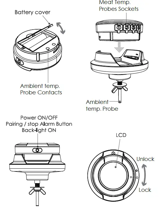 bol com AT-02 Smart Wireless BBQ Thermometer 1