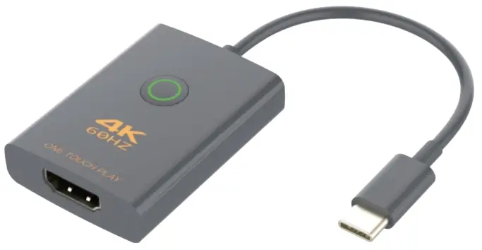 TEHNICA VIZUALA HDC-UCH1 One Click Security USB-C to HDMI Adapter
