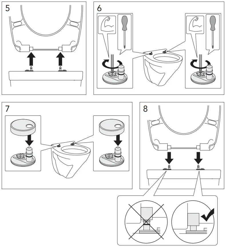 3202596B Toilet Seat Gustavsberg Nautic Soft Closing Hard Seat Black - FIGURE 11