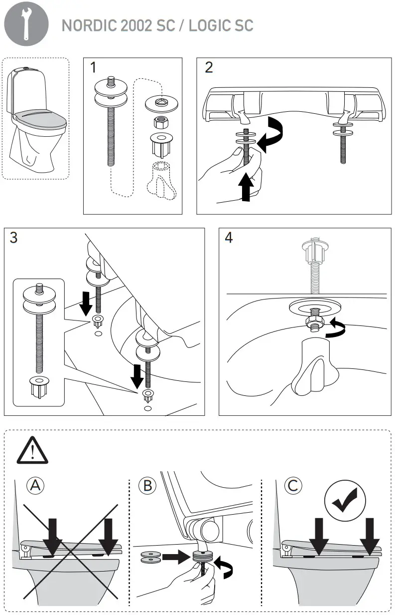 3202596B Toilet Seat Gustavsberg Nautic Soft Closing Hard Seat Black - FIGURE 17