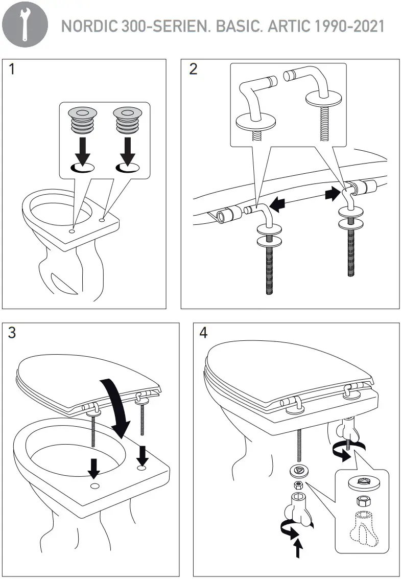 3202596B Toilet Seat Gustavsberg Nautic Soft Closing Hard Seat Black - FIGURE 18