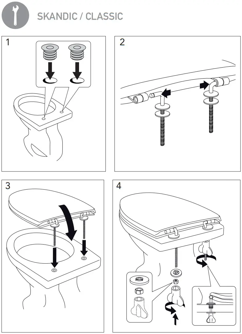 3202596B Toilet Seat Gustavsberg Nautic Soft Closing Hard Seat Black - FIGURE 19