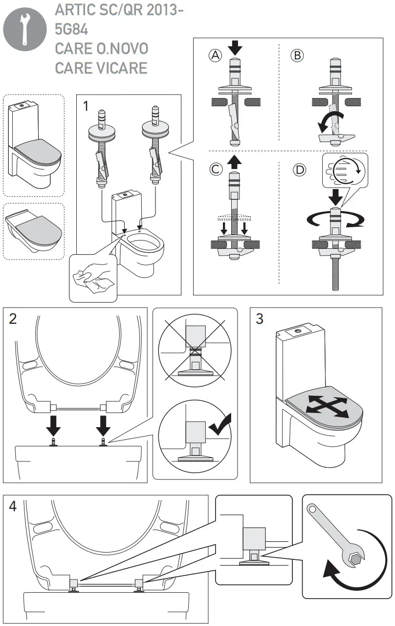 3202596B Toilet Seat Gustavsberg Nautic Soft Closing Hard Seat Black - FIGURE 6