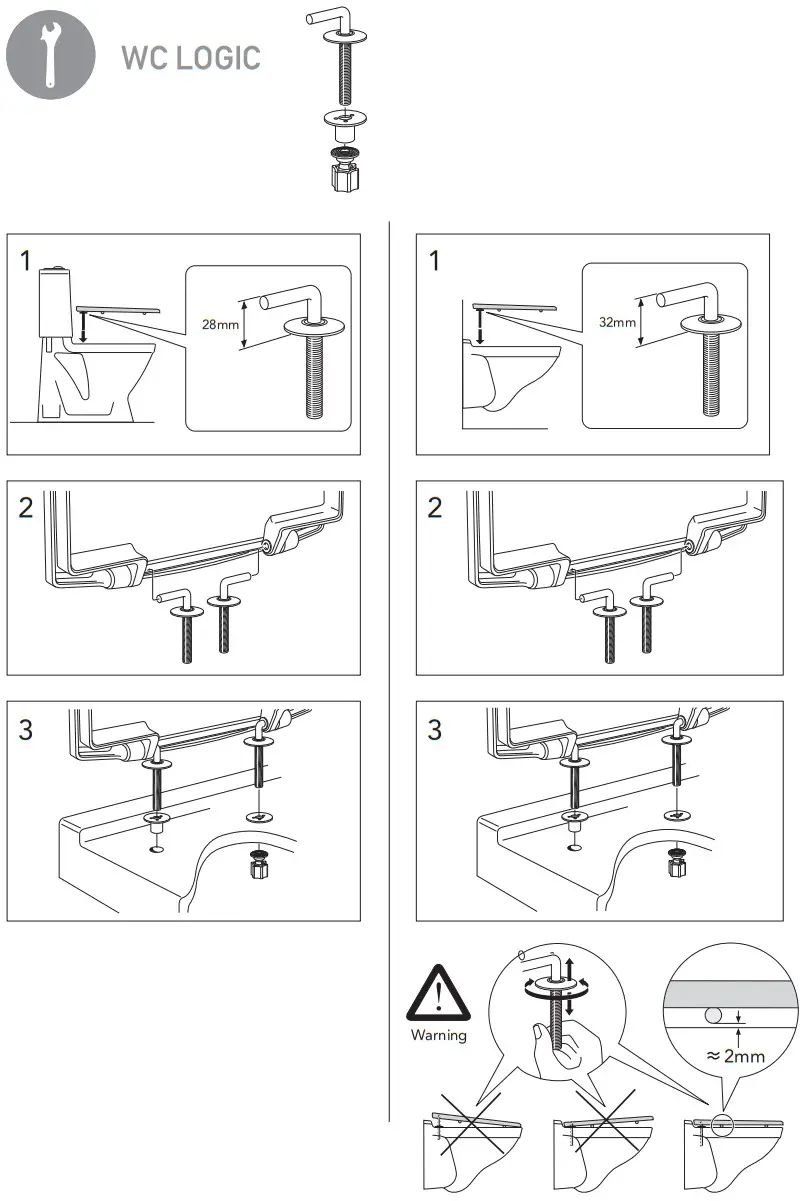 3202596B Toilet Seat Gustavsberg Nautic Soft Closing Hard Seat Black - FIGURE 7