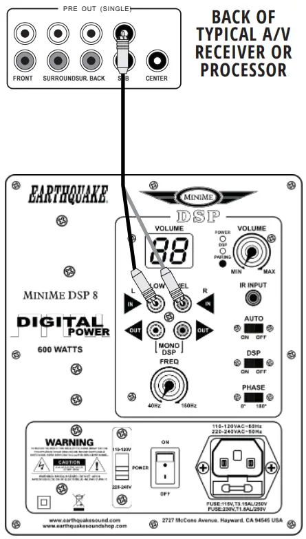 EARTHQUAKE SOUND MiniMe DSP 8 Subwoofer - fig 20