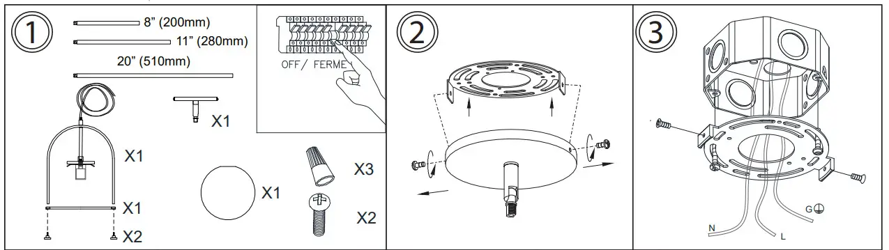 Dainolite PAO-121P-MB Paola Black Modern-Contemporary Opal Glass Globe Pendant Light - fig 1