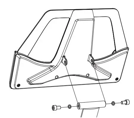 YESOUL YS-002 M1 Smart Spin Bike Instruction Manual - Align the holes of the tablet holder