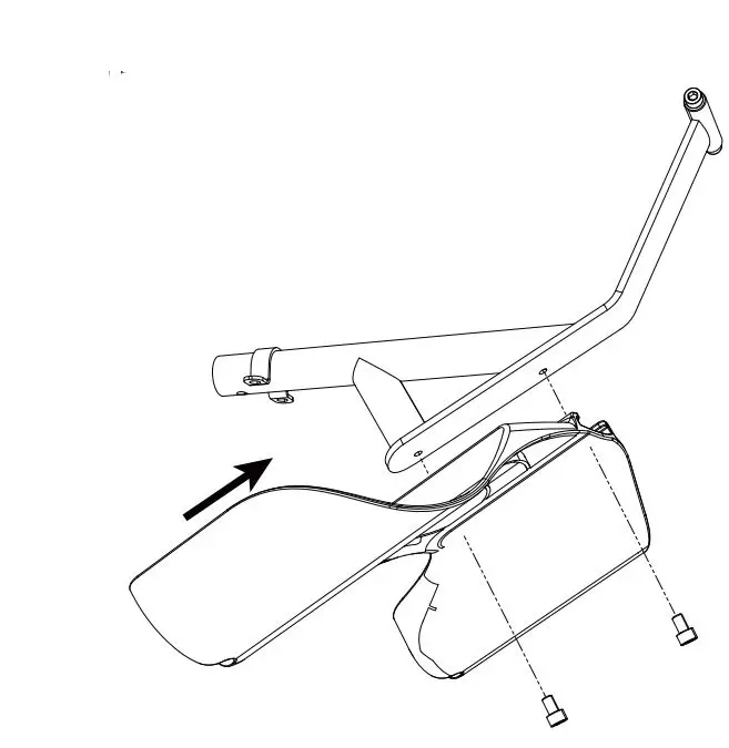 YESOUL YS-002 M1 Smart Spin Bike Instruction Manual - Insert the bottle holder