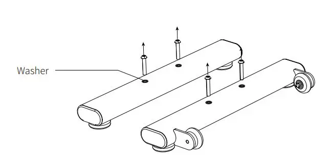 YESOUL YS-002 M1 Smart Spin Bike Instruction Manual - Remove four screws