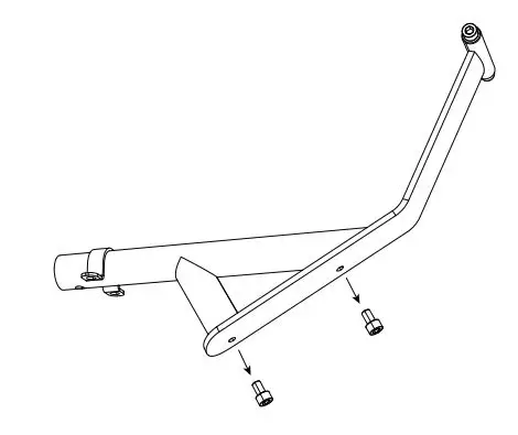 YESOUL YS-002 M1 Smart Spin Bike Instruction Manual - Remove two screws