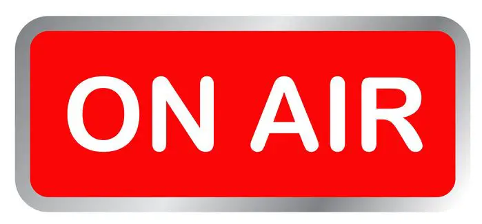 On air radio logo design template