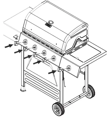 BACKYARD GRILL GBC1748WRSB-C Outdoor LP Gas Barbecue Grill - 19