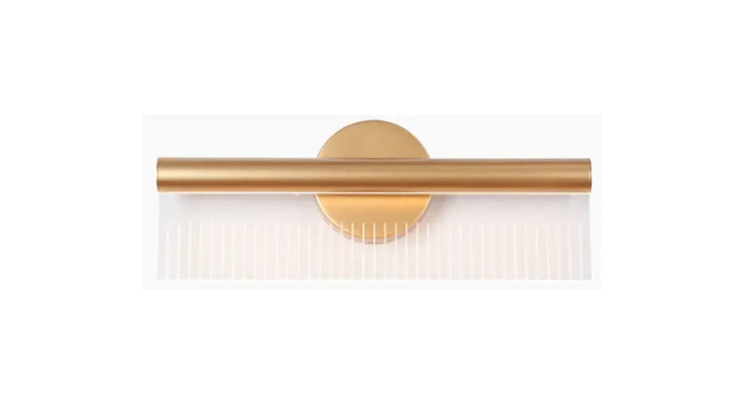 Zevni A04659 Upend 16.3-in 1-light Matte Gold Led Modern-contemporary Vanity Light Instruction Manual
