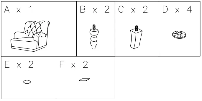 ASHLEY A3000053 Tartonelle Accent Chair-FIG2