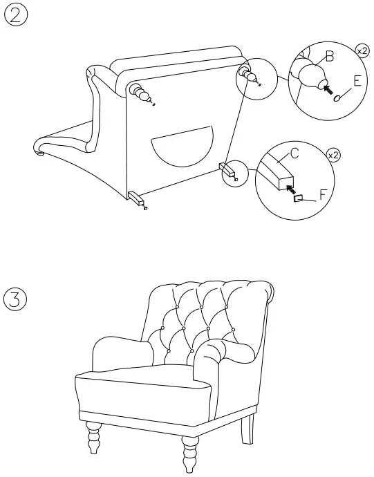 ASHLEY A3000053 Tartonelle Accent Chair-FIG4