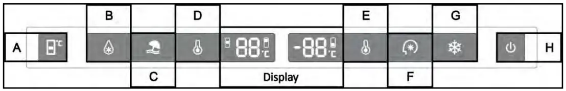 BERTAZZONI REF24BMBPNB Refrigerator - CONTROLS