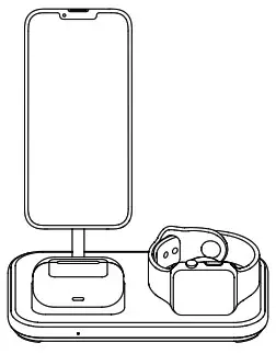 BEST BUY essentials BE MQ231W23 3 In 1 Magnetic Wireless Charger - overview 2