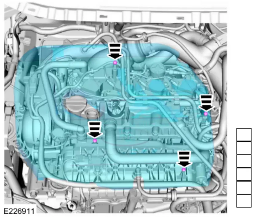 Ford 2018 Fuel Rail - engine cover