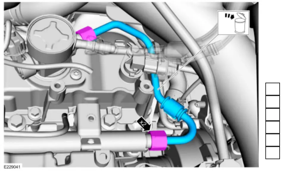 Ford 2018 Fuel Rail - flare