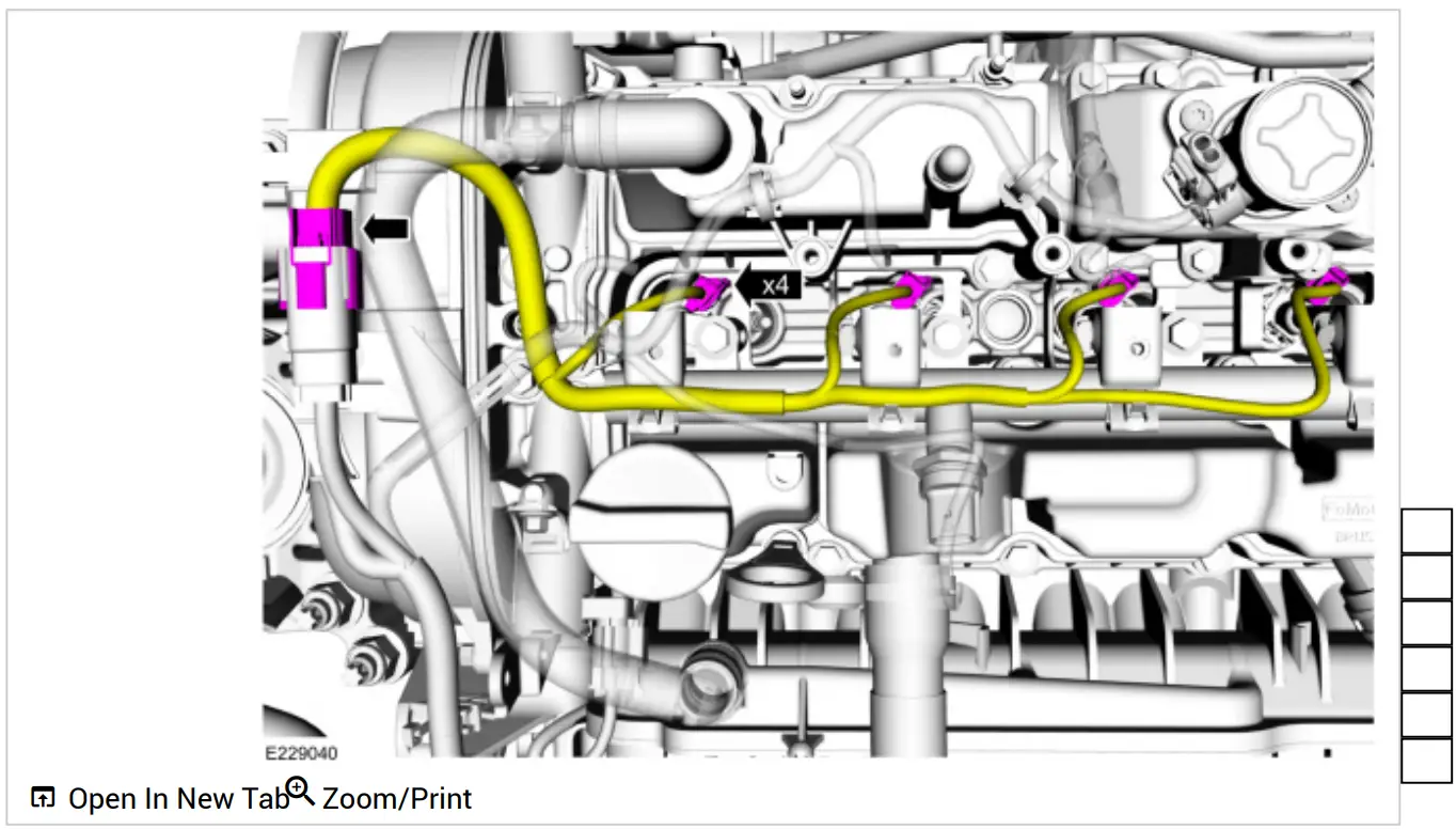 Ford 2018 Fuel Rail - fuel injector