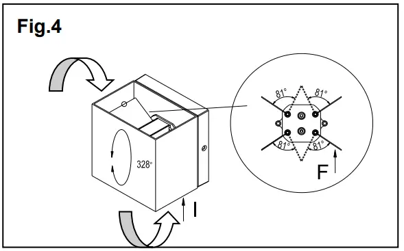 George Kovacs P1245-L Revolve Outdoor LED Wall Light - fig 2