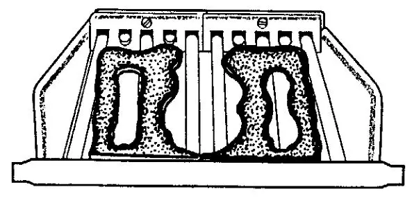 Valor HomeFlame Super 470MN Gas-Fired Vented Room Heater - POSITION THE CERAMIC GRIDS 