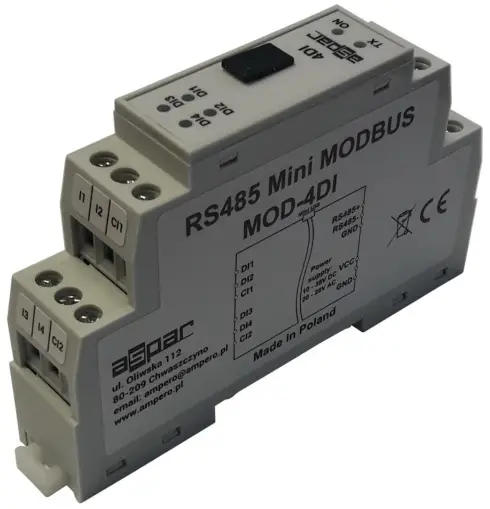 Mini Modbus 4DI Expansion Module