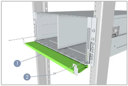 Edge corE Minipack AS8000 128 Port 100G Chassis Switch - Install rack Air Baffles